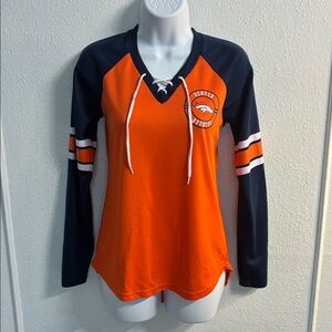 NFL Women's Denver Broncos Team Apparel L/S Jersey Shirt Sz.S